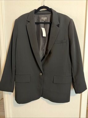LOFT Women's Black Single-Button Blazer